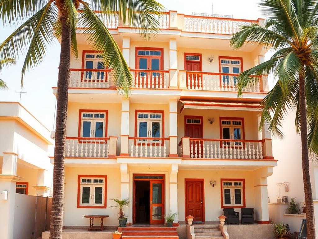 Exterior of Harin Guest House in Puri
