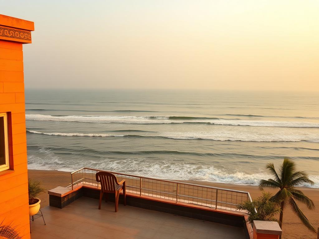 Sea view from Harin Guest House rooftop terrace